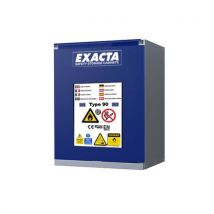 Lage blauwe veiligheidskasten voor lithium-ionbatterijen met alarm - Exacta