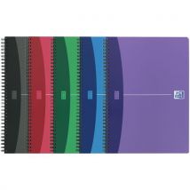 Spiraalblok 210x297 180p 90g gelinieerd 7 mm - Pak van 5 - Oxford - Oxford