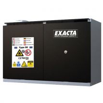 Kast Cf90 Laag L1100 Deuren Zwart + Brandbl. + Stopcontacten, - Exacta