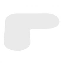 Grondmarkeringstape van pvc - gehoekt 180 x 180 mm - Gergosign - Gergosign