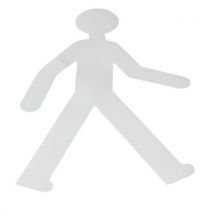 Grondmarkeringstape van pvc - 5 poppetjes 735 x 478 mm - Gergosign - Gergosign