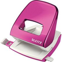 Leitz - Kantoorperforator NeXXt WOW Metaal - Roze - 30 Vel - 2 Gaten - Duurzaam Staal