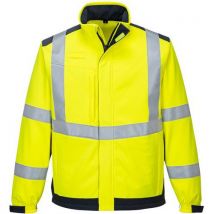 Softshell Jack Modaflame multinorm Arc MV72 Blauw/geel Portwest - Portwest