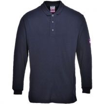 Poloshirt met lange mouw Vlamvertragende Antistatische Blauw Portwest - Portwest