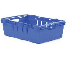 Krat Geperforeerd Nestbaar Meerdere Hoogte 600x400 35l Blauw, - Gilac