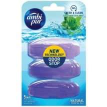 Toiletblok Navulling Fresh Water En Mint 3x55 Ml - Ambi Pur, - Ambi Pur