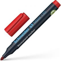 Permanent marker - Maxx 130 - rood - 10 stuks - Schneider - Schneider