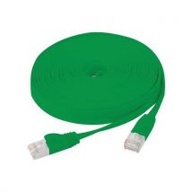 Afgeschermde Patchkabel Rj45 Plat Groen 20 M Cat 6 U/ftp Sng,