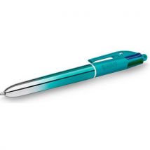 Balpen 4 Kleuren Bic Smooth Donkerblauw En Turquoise, - BIC