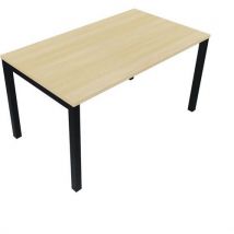 Bureau Arial rechthoekig blad 25 mm - vierkant bridge poten - Eol - EOL