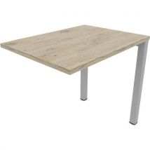 Bureau aanbouw Arial 80x60 cm dikte 25 mm - vierkant stoenvoet - Eol - EOL