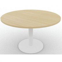 Vergadertafel Eloise rond 120 cm dikte 25 mm op centrale ronde poot - EOL