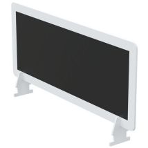 Meet By Paperflow - Scheidingsscherm 33 x 80 cm Zwart - Polystyrol - Muurbevestiging - Recyclebaar