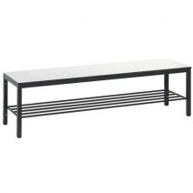 Bank Basic Plus Wit Met Schoenenrek L 1500 Mm, - CP