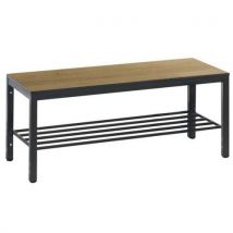 Bank Basic Plus Eiken Met Schoenenrek L 1000 Mm, - CP