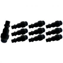 Insteeknippel buitendraad Euro 1/4 inch met O-ring Rodac - Rodac