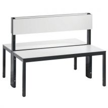 Bank Basic Plus Dubbelzijdig Met Rugleuning Wit L 1000, - CP