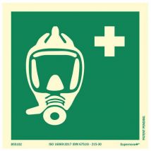 Bord fotoluminescerend - Vluchtmasker - Supernova+ - Systemtext