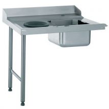 Invoertafel met TVD - Aansluiting rechts 1100 mm - Tournus Equipement - Tournus Equipement