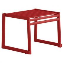 Bank Zonder Rugleuning Van Gegalv. Staal Rood - L: 60 Cm, - Urbantime
