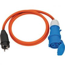 Adapter 1 Eeg-stekker Met Kabel H07rn-f 3g2,5 Oranje, - Brennenstuhl