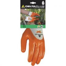 Handschoen gebreid polyester nitril coating palm vingers en halve rug - Delta Plus