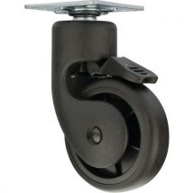 Set van 4 - Zwenkwiel Met Rem En Plaat - Cime