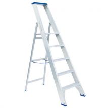 Professionele trapladder met polyester coating - 4 tot 6 treden - Solide - Solide
