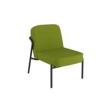 Meet By Paperflow - Fauteuil Medso Rond Buiten - Maat S - Groen - Staal Frame - 100kg Max