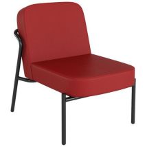 Fauteuil Medso, Imitatieleer,rond - Maat S - Rood., - Meet By Paperflow