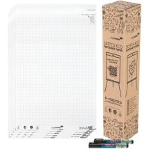 Papierblok Ruit 5x50 Vel Sketch Eco. B140xl710xh140 Mm., - Legamaster