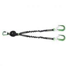 Dubbele Elastische Vallijn Met Schokabsorptie 1,5 M, - Kratos Safety