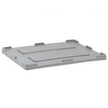 Deksel voor Palletkist Smartbox - HDPE - 1000x1200x70mm - Grijs - 3 Jaar Garantie