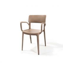 Stapelbare kunststof stoel Wing met armleuningen - Veba - Veba