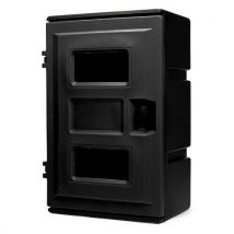 Brandblusserkast - Dubbel. Voorlader - Zwart - Serie 85., - Jonesco