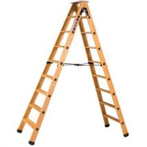Professionele dubbelzijdige trapladder van hout - Centaure - Duarib