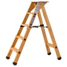Professionele houten trapladder Lyonnais - 3 tot 6 treden - Duarib - Duarib