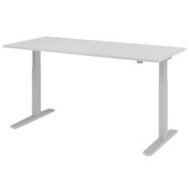 Elektrisch Bureau Serie Xmka 180 Cm Grijs/aluminium, - Hammerbacher