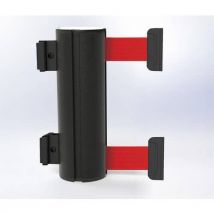 Wandhouder, zwart, dubbele band, 12 m, magnetisch - Beltrac - Beltrac