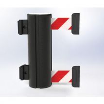 Wandsysteem met dubbele trekband, 12 m, magnetisch, zwart - Beltrac - Beltrac