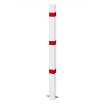 Afzetpaal 70×70 mm, staal - rood-wit gelakt- Croso - Croso