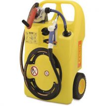 Cemo - Mobiele trolley voor ruitensproeiervloeistof en koelvloeistof - 60 L - Geel - 100% recyclebaar
