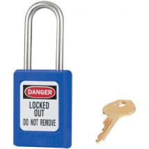 Veiligheidshangslot, Dunne Rvs Beugel - Blauw. Mls31blu, - Master Lock