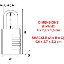Cijferslot 7640EURD - Master Lock - Master Lock