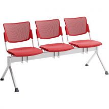 Bezoekersstoel - PE - 3 zits - Quadrifoglio - Quadrifoglio