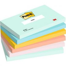 Post-it - Notitieblokken Strandzijde - 100 vellen - Turquoise, Blauw, Geel, Roze - 127x76mm