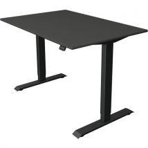 Zit/sta bureau Move1 Antraciet, memory functie, B120xD80xH74-123cm. - Kerkmann