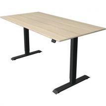 Zit/sta bureau Move1 Antraciet, memory functie, B160xD80xH74-123cm. - Kerkmann