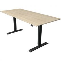 Zit/sta bureau Move1 Antraciet, memory functie, B180xD80xH74-123cm. - Kerkmann