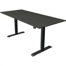 Zit/sta bureau Move1 Antraciet, memory functie, B180xD80xH74-123cm. - Kerkmann